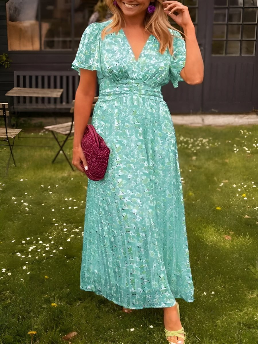 Sandra | Vestido maxi elegante con escote en V