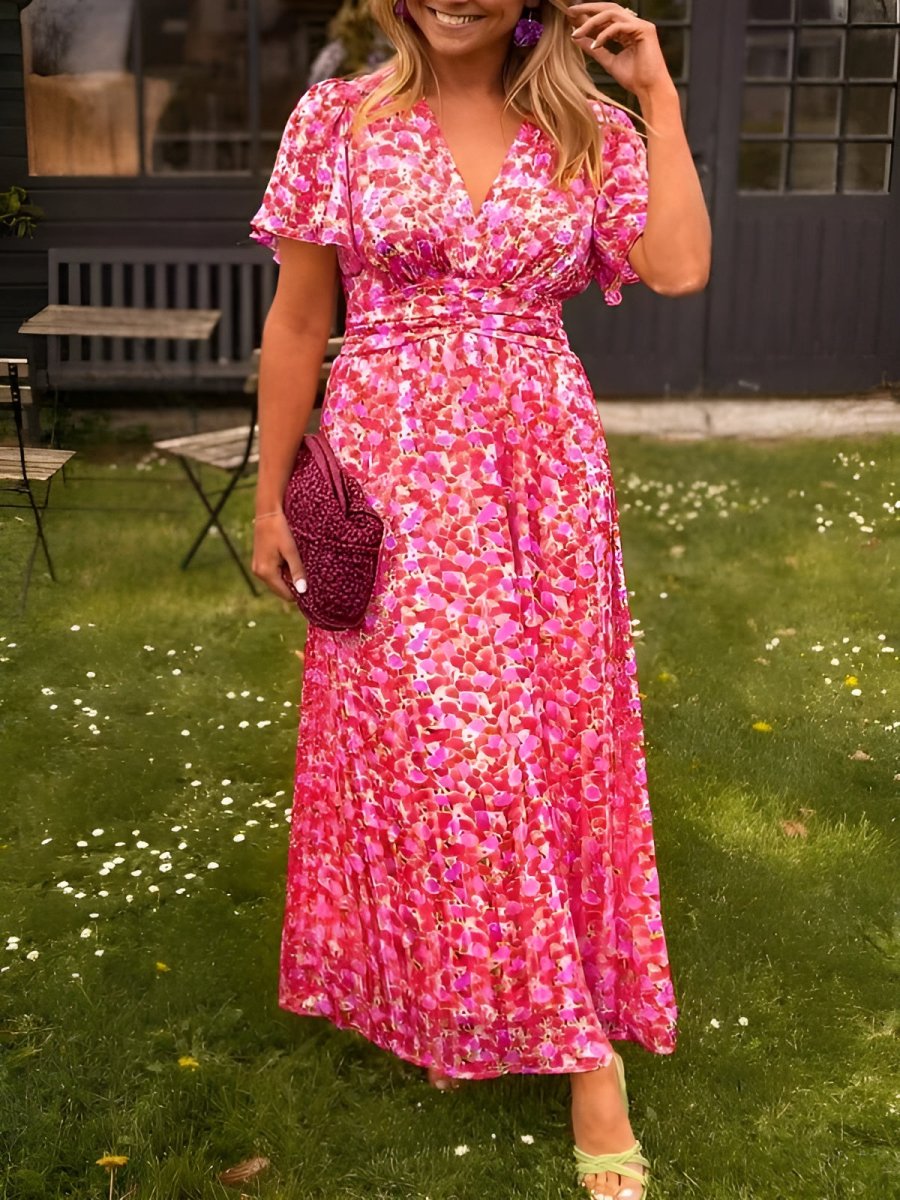 Sandra | Vestido maxi elegante con escote en V