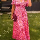 Sandra | Vestido maxi elegante con escote en V