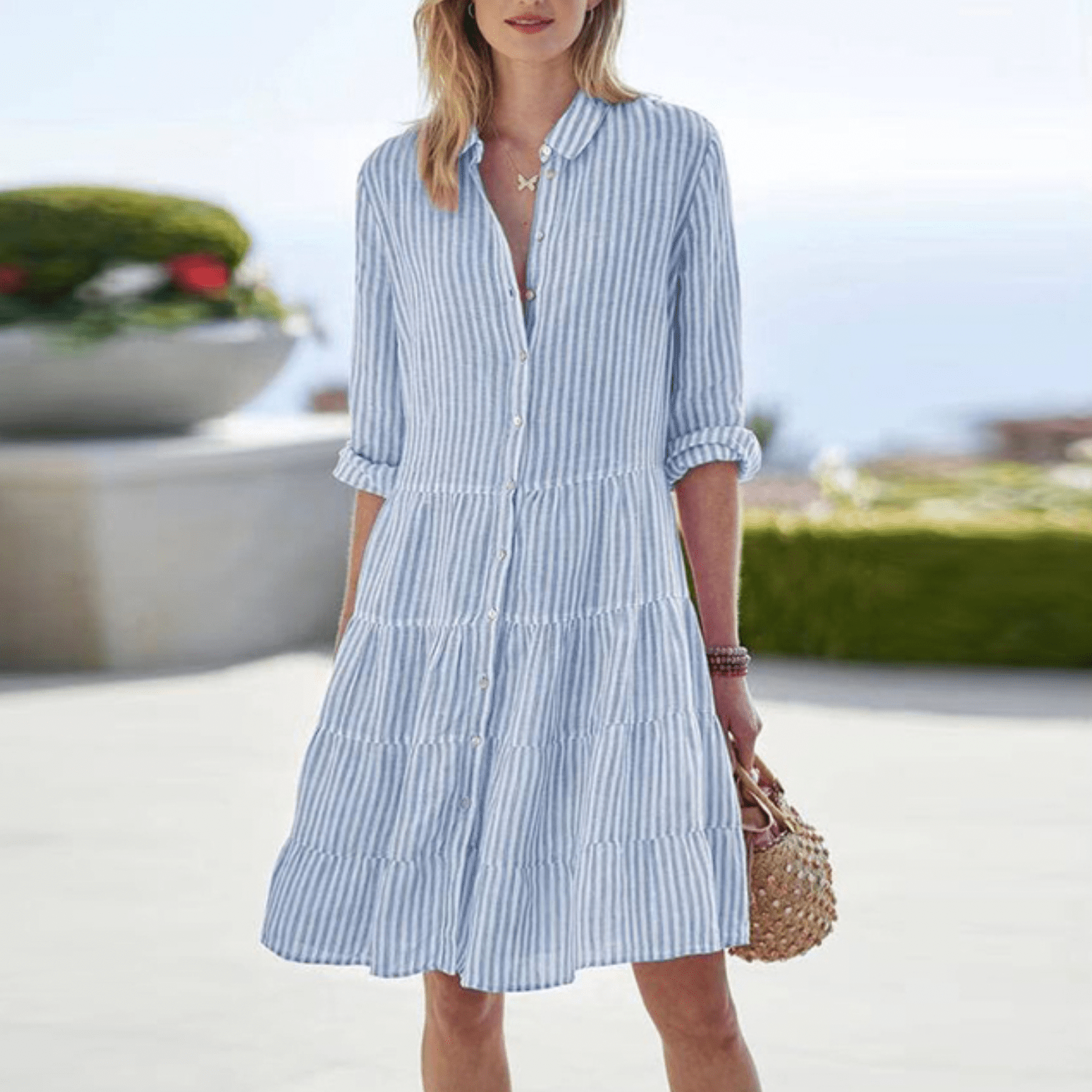 Anna – Vestido de Verano a Rayas