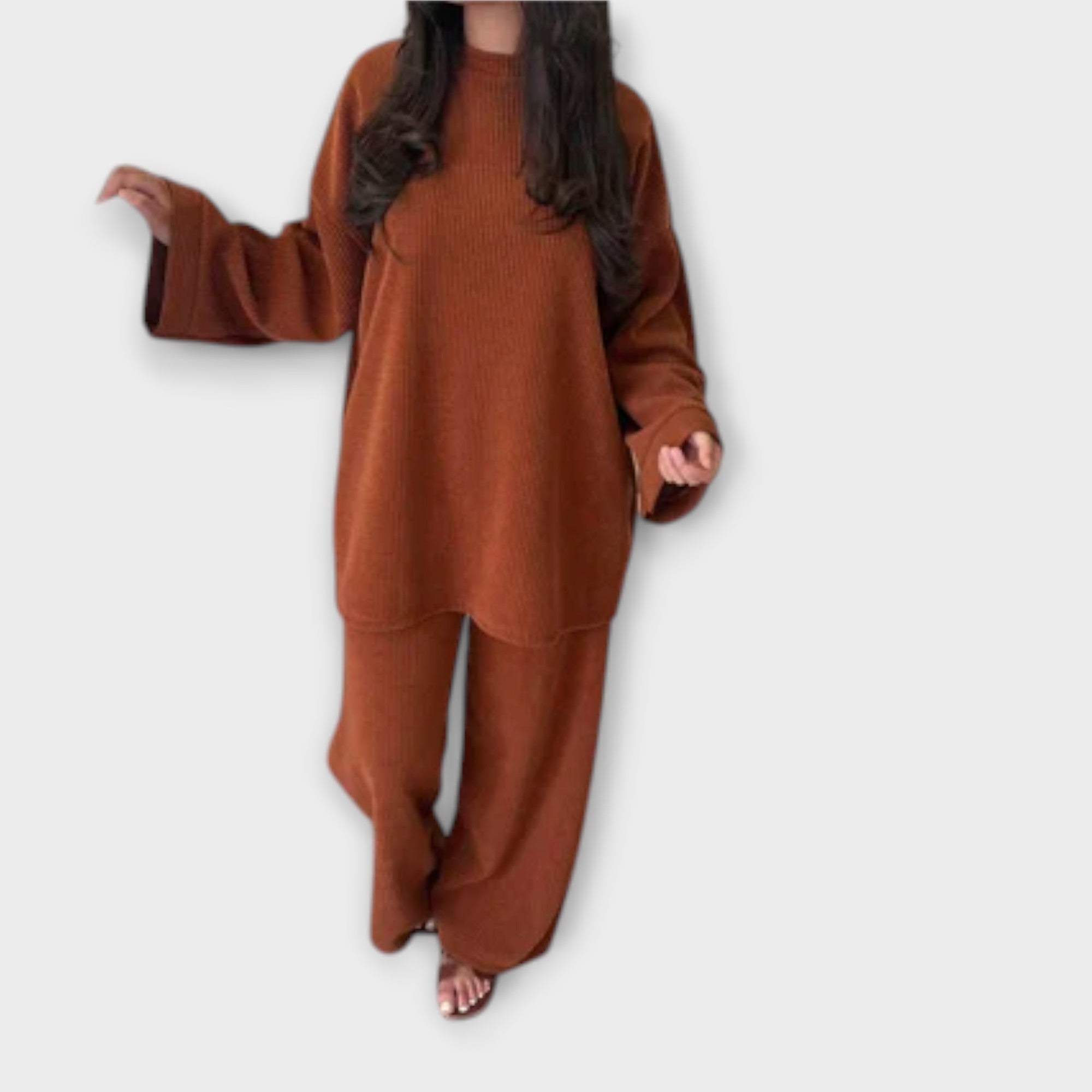 Ingrid | Conjunto de Talla Grande de Estilo Acanalado