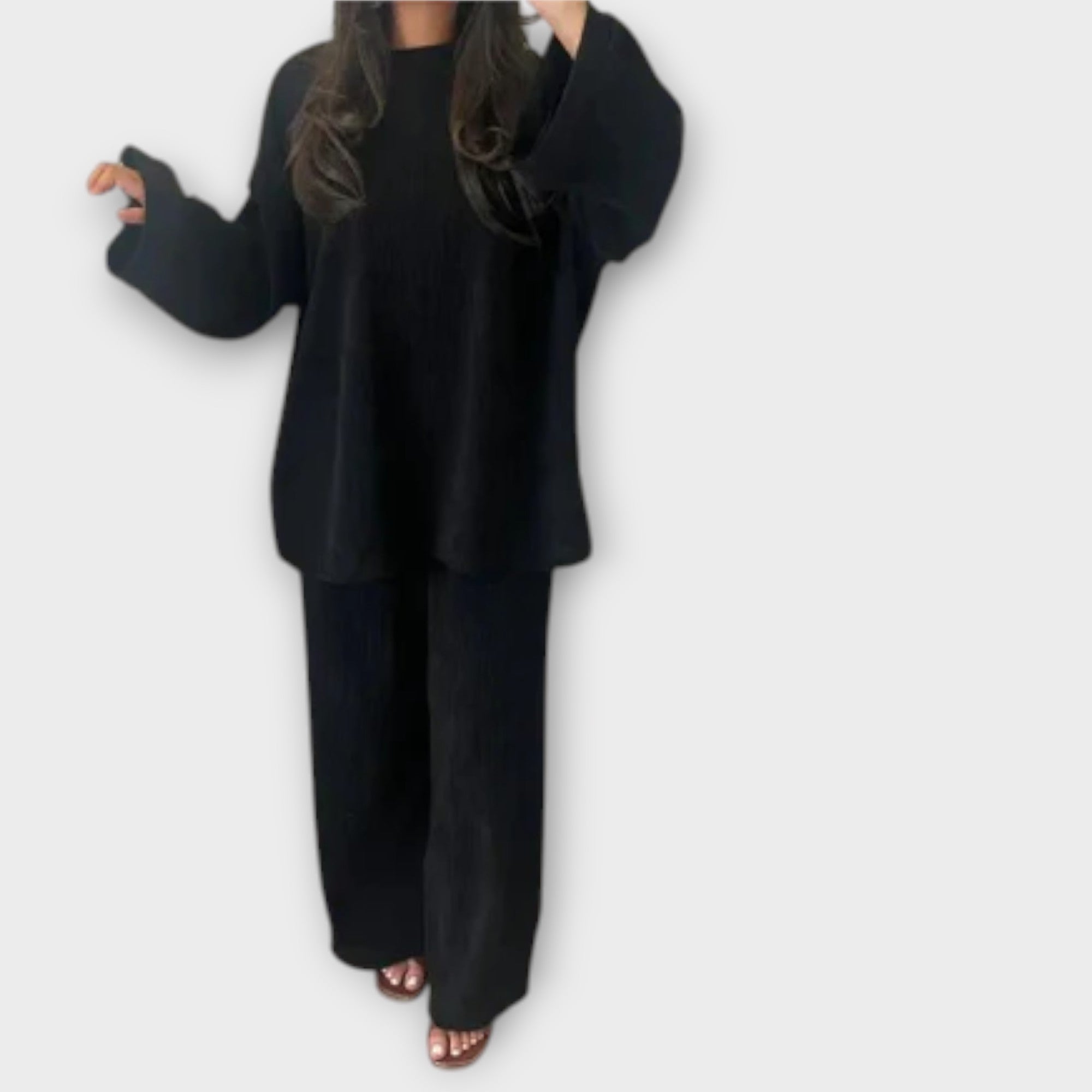 Ingrid | Conjunto de Talla Grande de Estilo Acanalado