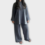 Ingrid | Conjunto de Talla Grande de Estilo Acanalado