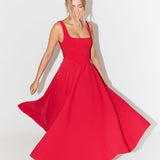 Amélia | Vestido Midi Atemporal y Fluido