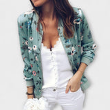 Andreia - Chaqueta bomber elegante con patrón floral