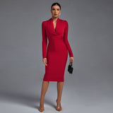 Samara | Vestido de Manga Longa con Escote en V