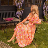 Sandra | Vestido maxi elegante con escote en V
