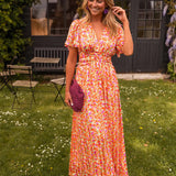 Sandra | Vestido maxi elegante con escote en V