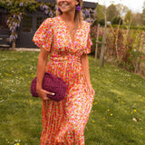 Sandra | Vestido maxi elegante con escote en V