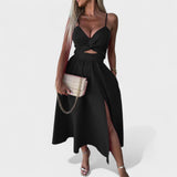Cielo Divino – Vestido Midi con Abertura Frontal