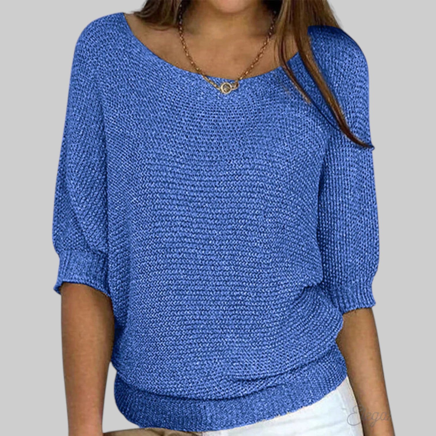 Luigia - Elegante jersey de punto trenzado