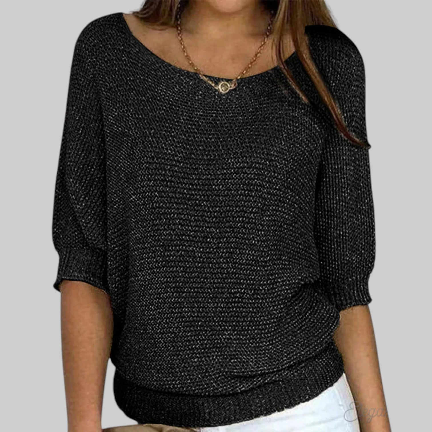 Luigia - Elegante jersey de punto trenzado