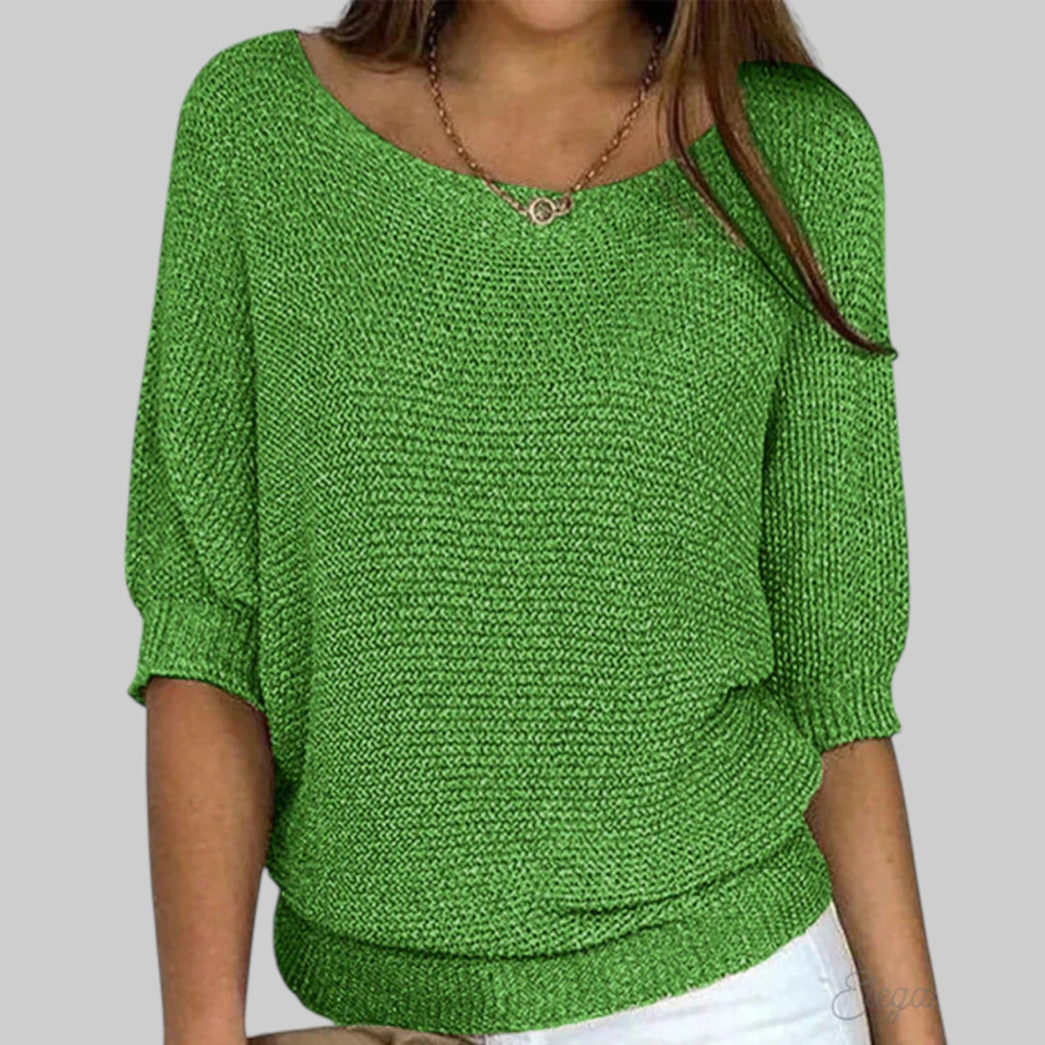 Luigia - Elegante jersey de punto trenzado