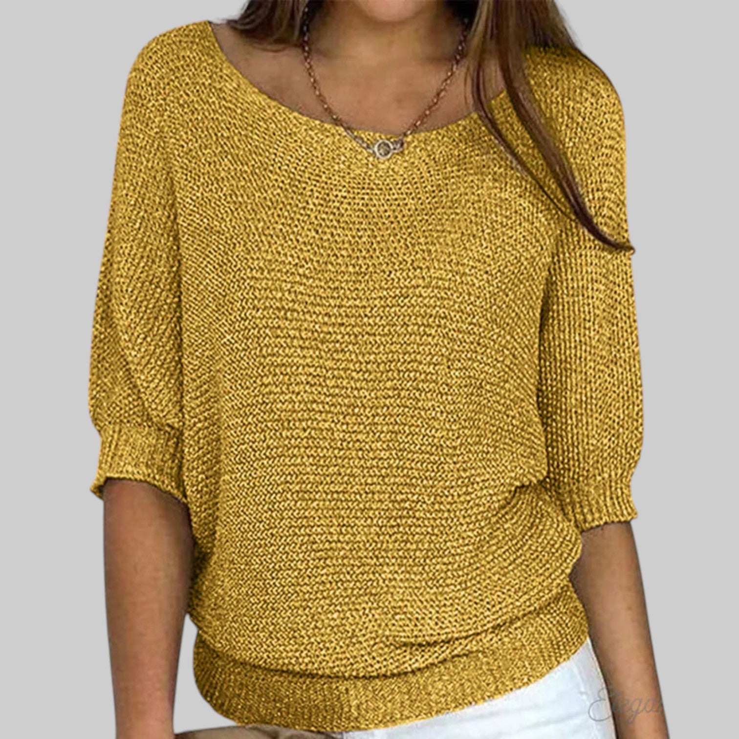 Luigia - Elegante jersey de punto trenzado