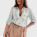 Clara - Blusa con Cuello Clásico